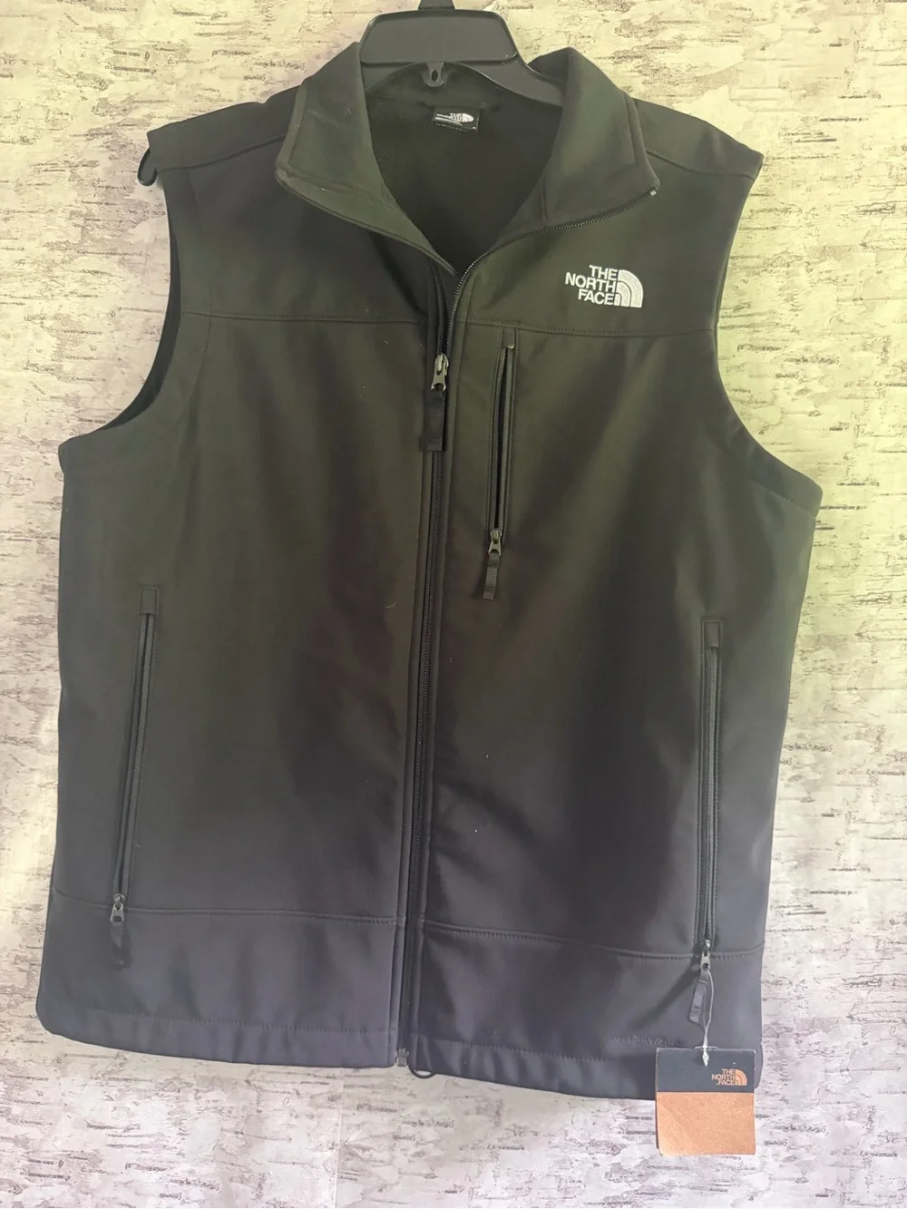 The North Face Men’s Black Softshell Vest with Logo